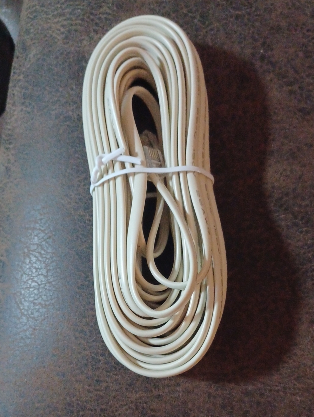 $4 Add-on New Beige Long Telephone Line Cord with RJ11 Connectors